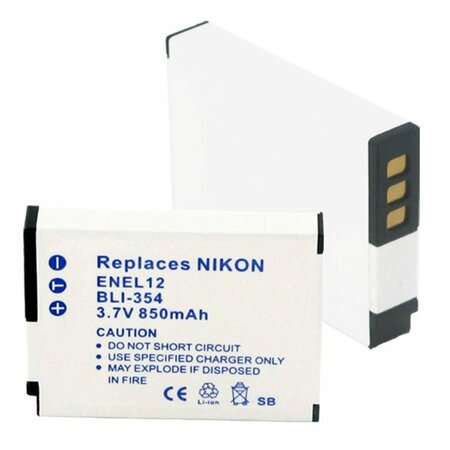 EMPIRE 3.7V Nikon EN-EL12 Li-ion 800 mAh Battery - 3.15 watt BLI-354